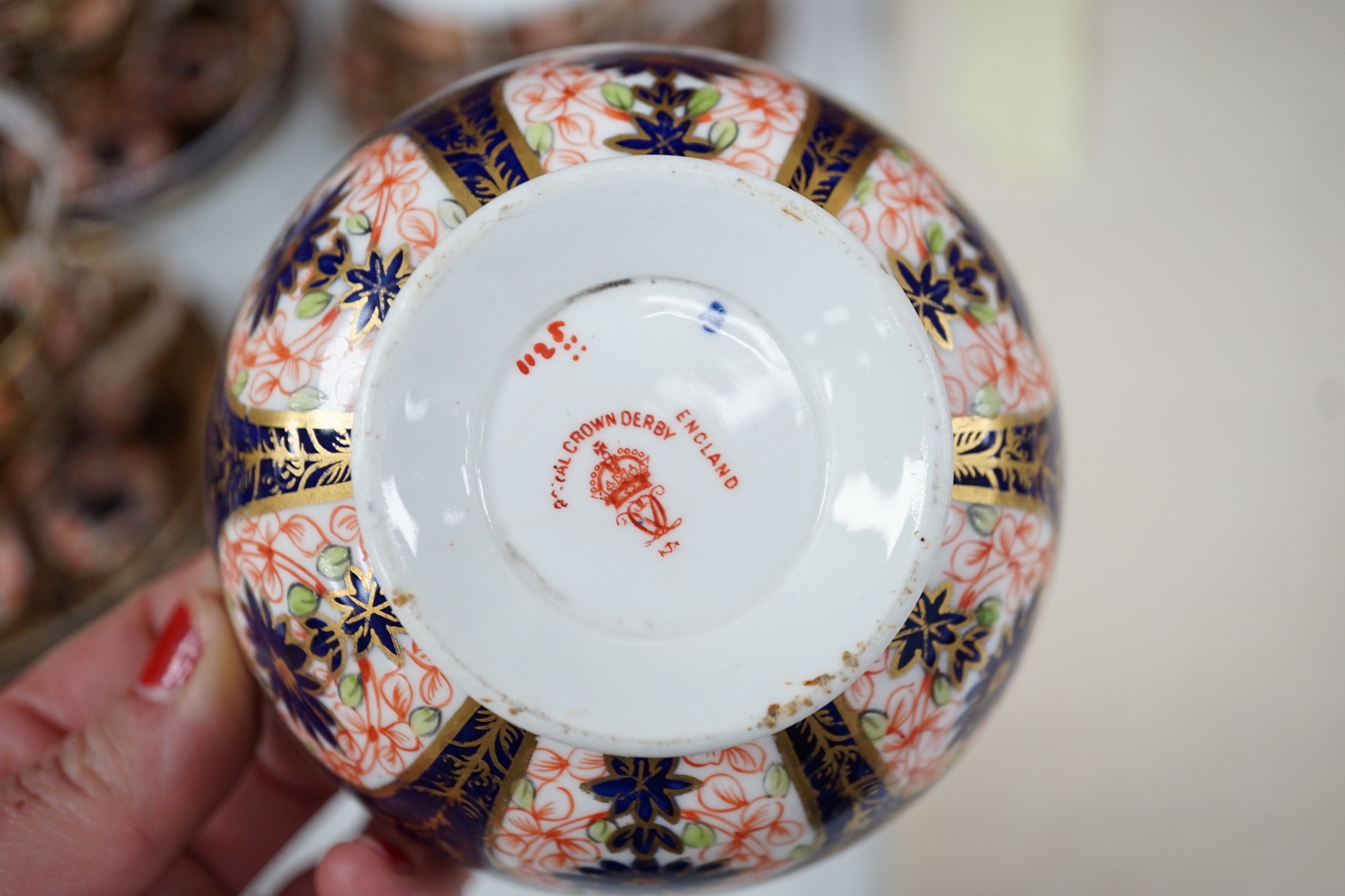 Royal Crown Derby no:1128 pattern, tea ware and other similar patterned tea ware